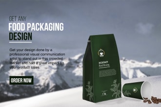do modern food labels, stand up pouch, food box packaging