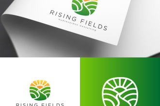 design beautiful business mockup logo with new concept