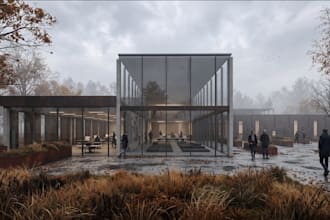 architectural 3d model and render