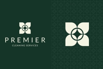 design clean house,janitorial or commercial cleaning logo