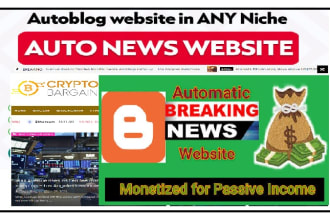create an automatic news blog ready monetized with adsterra