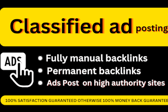 do classified ads posting backlinks in top classified ad posting site