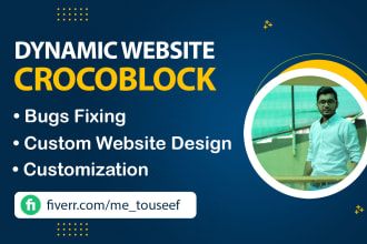 develop crocoblock jetengine elementor dynamic wordpress website