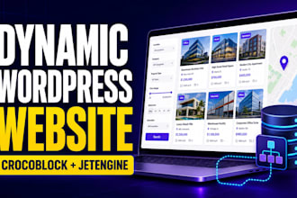 develop crocoblock jetengine elementor dynamic wordpress website