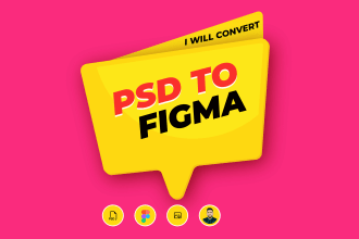 convert from PSD to figma, image to figma or adobe xd