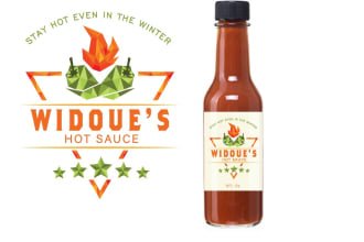 do make hot sauce bottle logo design for your restaurant