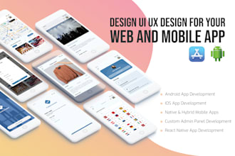 design modern UI UX design on figma and adobe xd