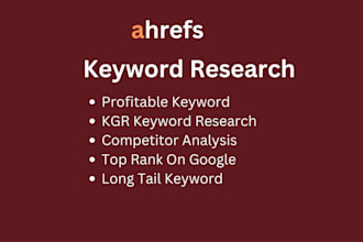 do ahrefs keyword research for better SEO result