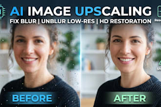 ai upscale photos, restore details and enhance images