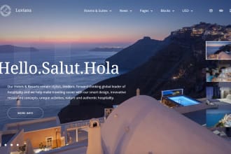 create property management, airbnb and vacation rental, hotel booking website