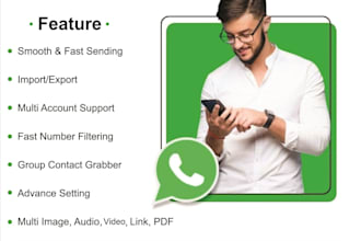 develop an automated whatsapp broadcast advertising software