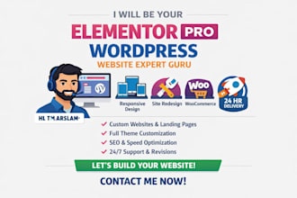 be your elementor pro wordpress website expert guru