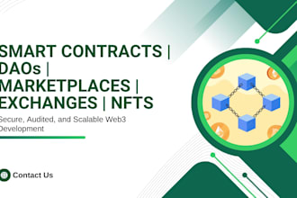 build smart contract backend as a web3 developer and blockchain engineer
