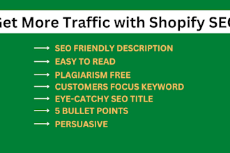 do SEO optimized product description