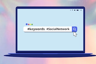 create a description and keyword for your social network