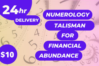give you numerology talisman to attract finances