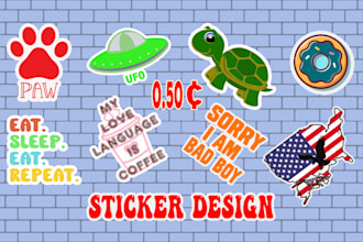 design a unique stickers for you