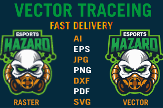 vector tracing, redraw, vectorize images, logo to vector