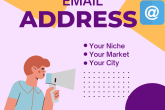 provide you email addresses of your niche or market