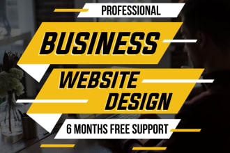 design and develop clean and responsive modern business website