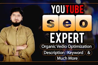 be your youtube channel manager and SEO expert