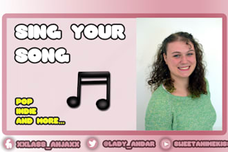 sing vocals for your song