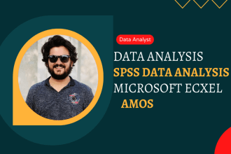 do any type of spss data analysis, amos, excel