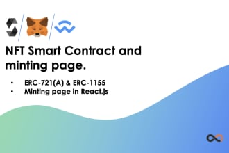 develop nft minting page and smart contract for you