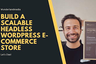 create a headless wordpress ecommerce store