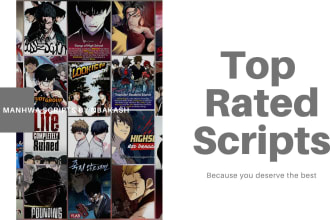 write manhwa and manga recap scripts for your youtube channel