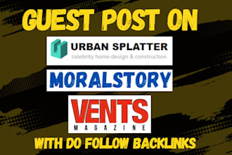 publish a guest post on urbans platter and vents magazine, high da dr guest post