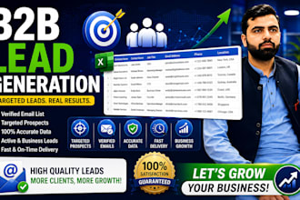 do b2b lead generation, targeted email list building and prospect research