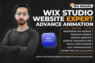 design wix studio, wordpress and custom websites, modify website, UI UX