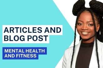 write self improvement and  mental health articles
