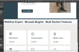 do webflow website design, figma to webflow as webflow expert developer