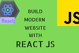 create modern react js website