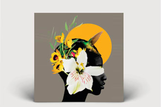 design a minimalist album or song cover art