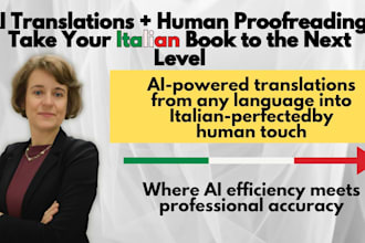 ai translate into italian and human proofread any text