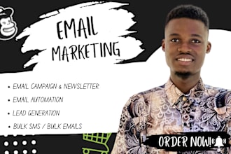 design mailchimp newsletter template bulk email blast campaign automation