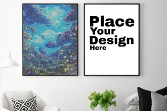 make amazing poster frame mock up