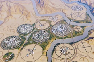 illustrate custom or vector map, rpg map for game, city map, 3d isometric map