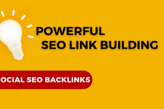 create 250 quality high authority dofollow SEO pr9 link building,high backlinks