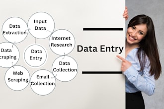 do data input,  email collection,  and  data extraction