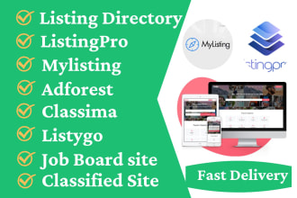 make a listing directory and classified site using wordpress