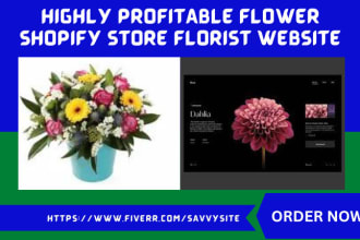 design flower shopify store floral store florist website flower shop