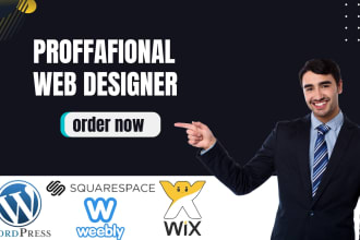 develop squarespace weebly wix wordpress website and design redesign website