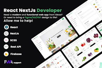 be your react nextjs frontend developer and designer