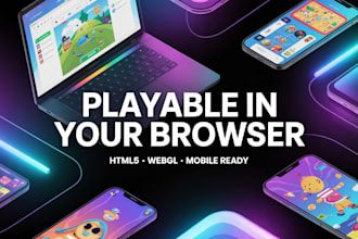 create HTML5 webgl browser games and playable ads in unity
