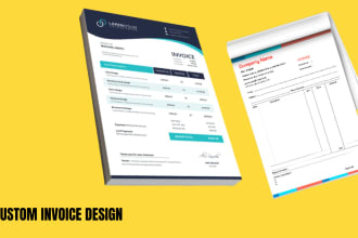 design custom bill books, receipt books or invoice book