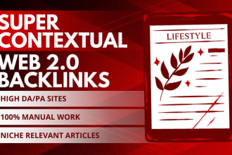 create manually high authority 20 web 2 0 backlinks